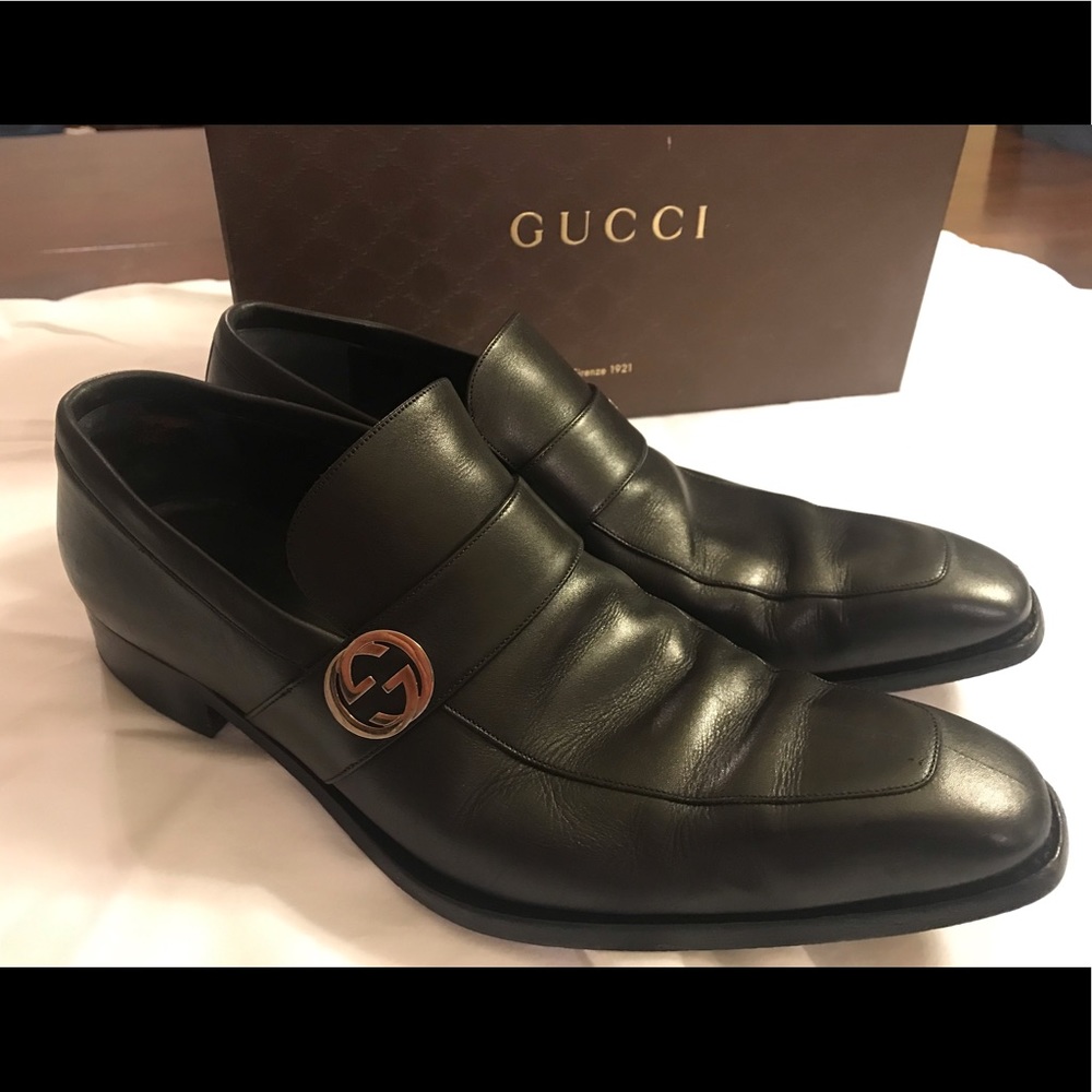 Men’s Gucci Black Leather Size 11.5 D